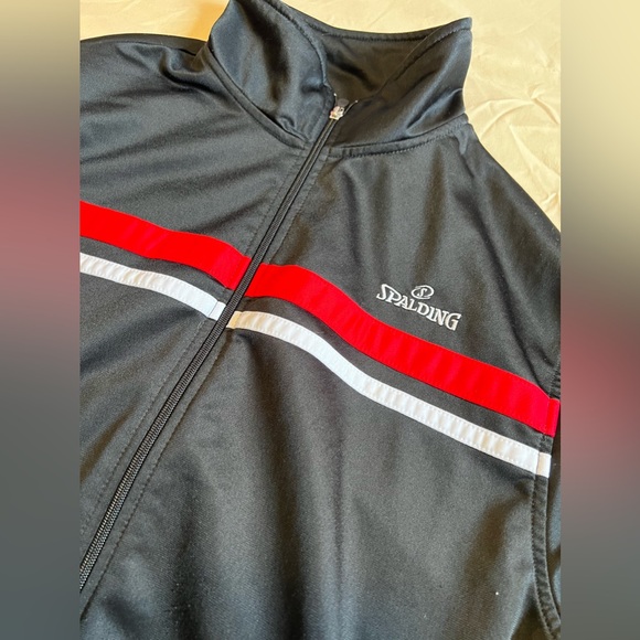 Spalding Men's Zip Up Basketball Training Track Jacket - Picture 2 of 4